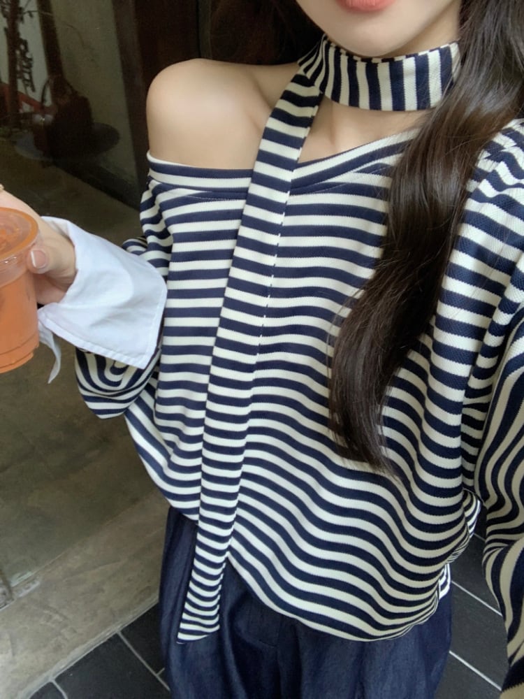 【tops】切り替え長袖Tシャツ　M29576
