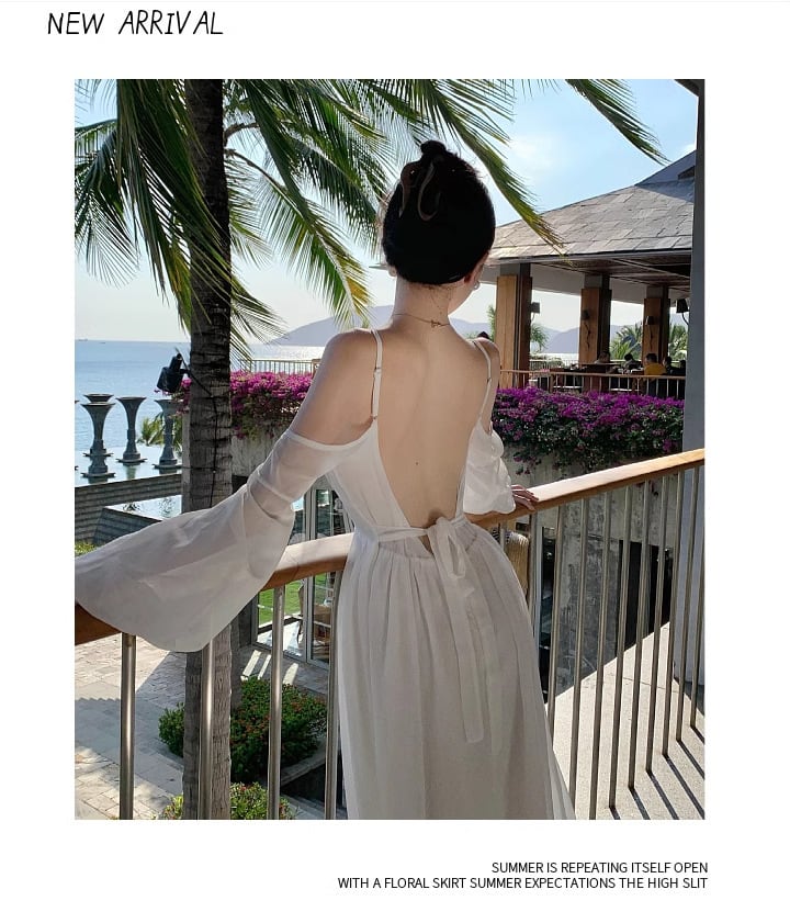 【dress】バックレスワンピース　M25210