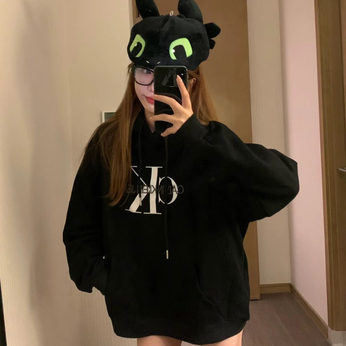 【tops】2色フード付きパーカーF8068