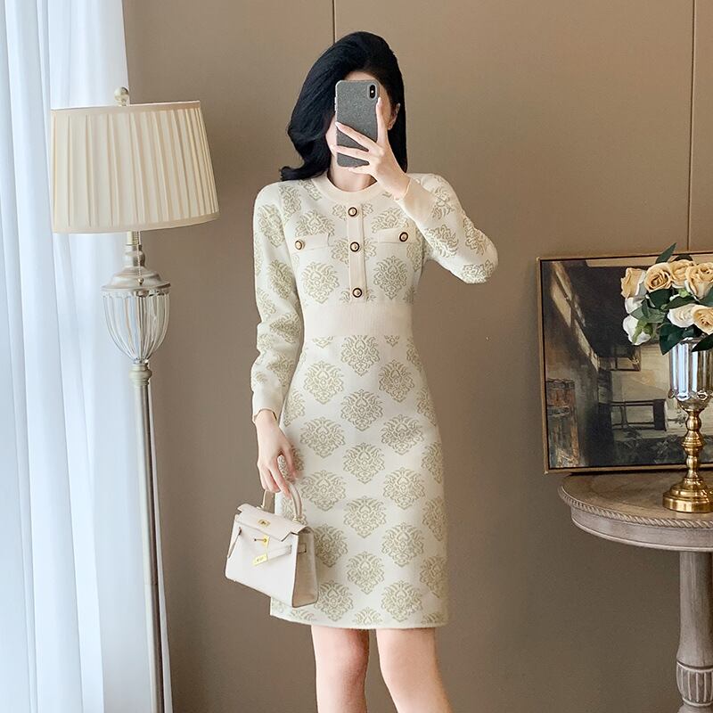 【dress】ニットワンピース　M27644