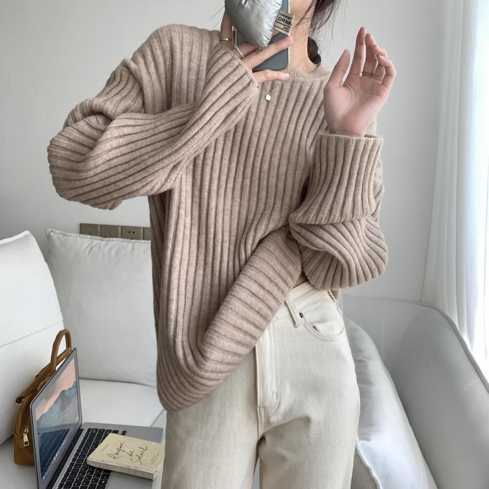 【tops】ニットプルオーバー　M19007