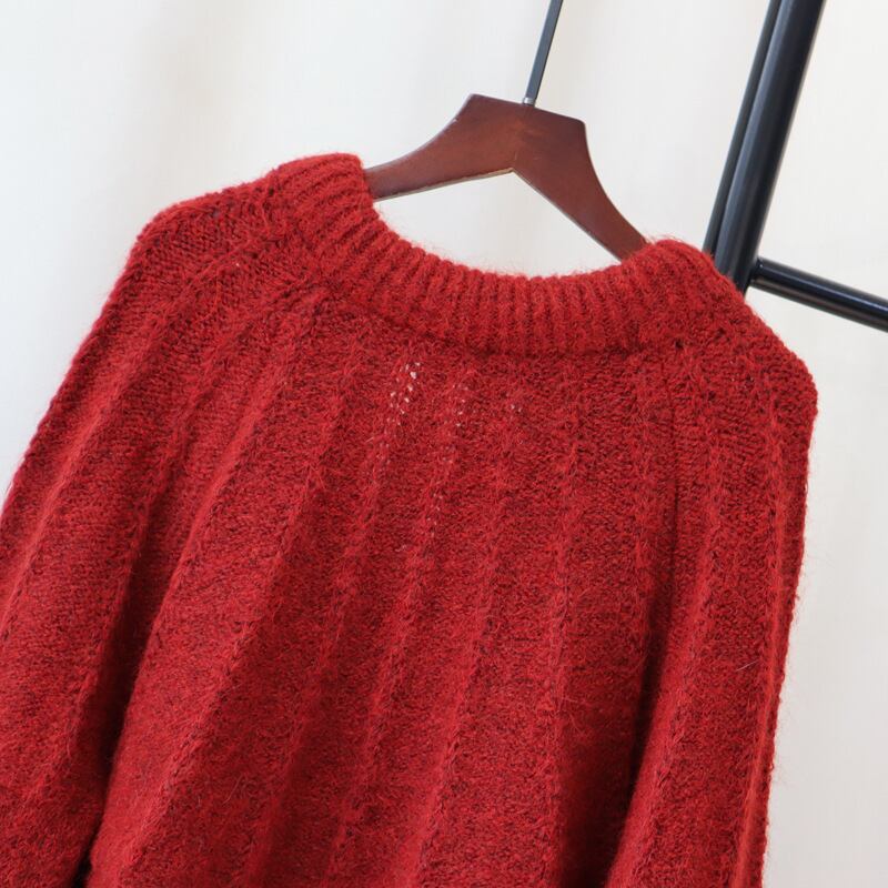 【tops】立体フラワーニットセーター　M28517