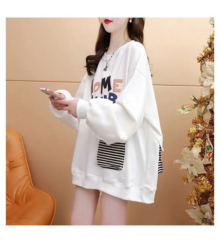 【tops】クルーネックパーカー　M18556