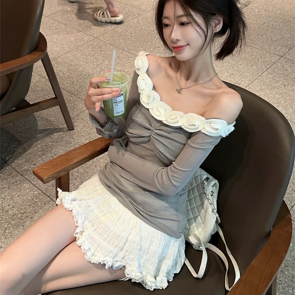 【tops】立体フラワートップス　M25541