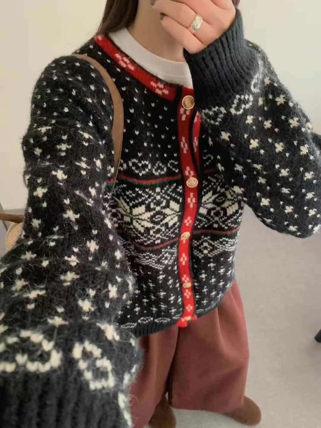 【outer】ニットカーデ　M28942
