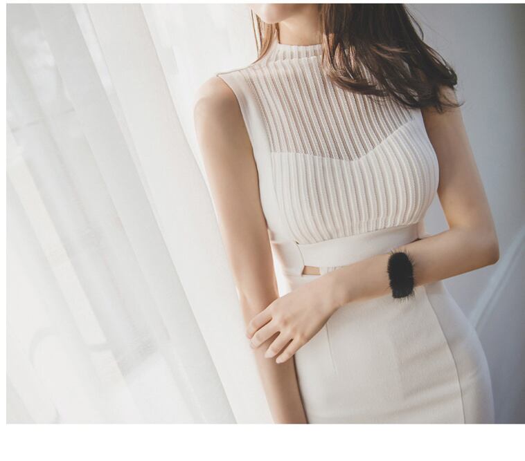 【dress】ファッションエレガント好感度UP!セクシー気質満点夏ノースリーブワンピース