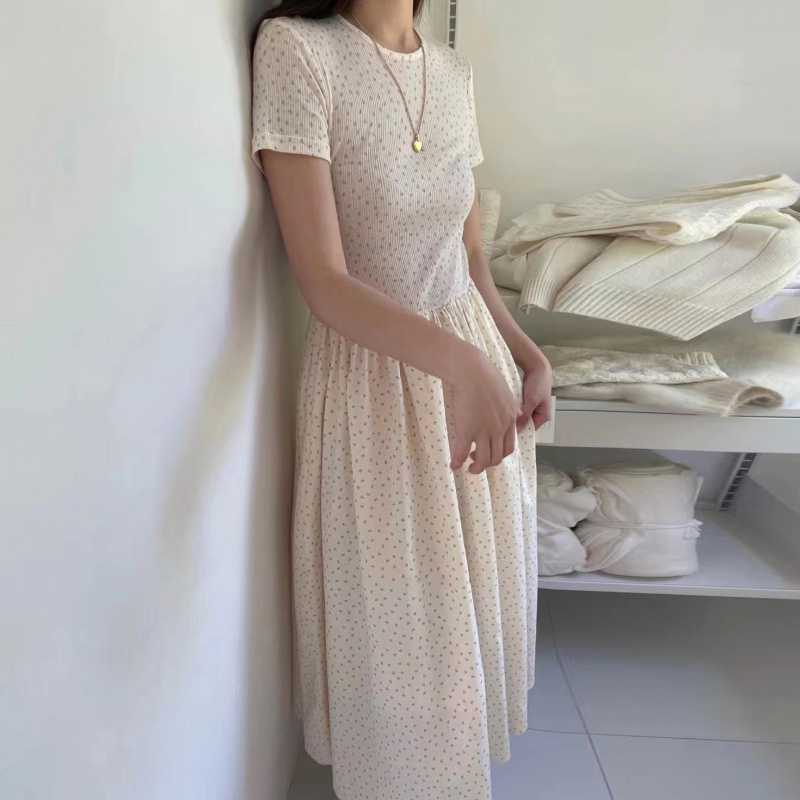 【dress】ギャザー花柄ワンピース G20230