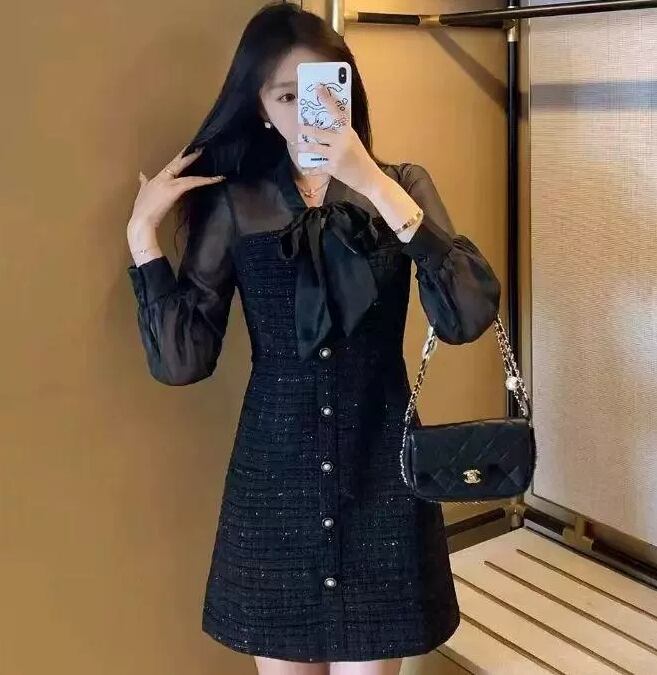 【dress】高級感リボンワンピース G19495