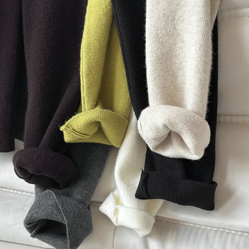 【tops】6色展開ニットトップス Q6971