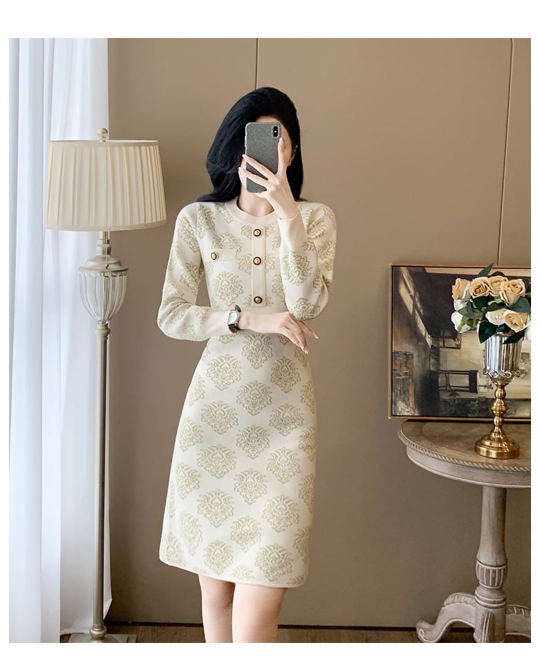 【dress】ニットワンピース　M27644