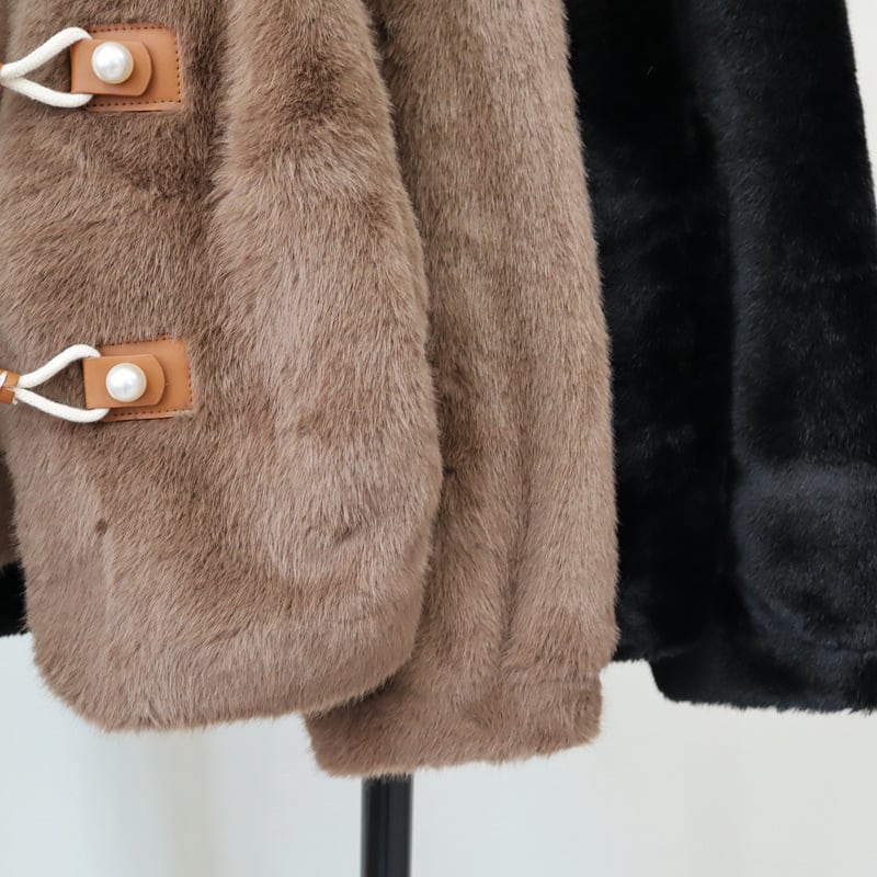 【outer】ファーショートコート　M27173