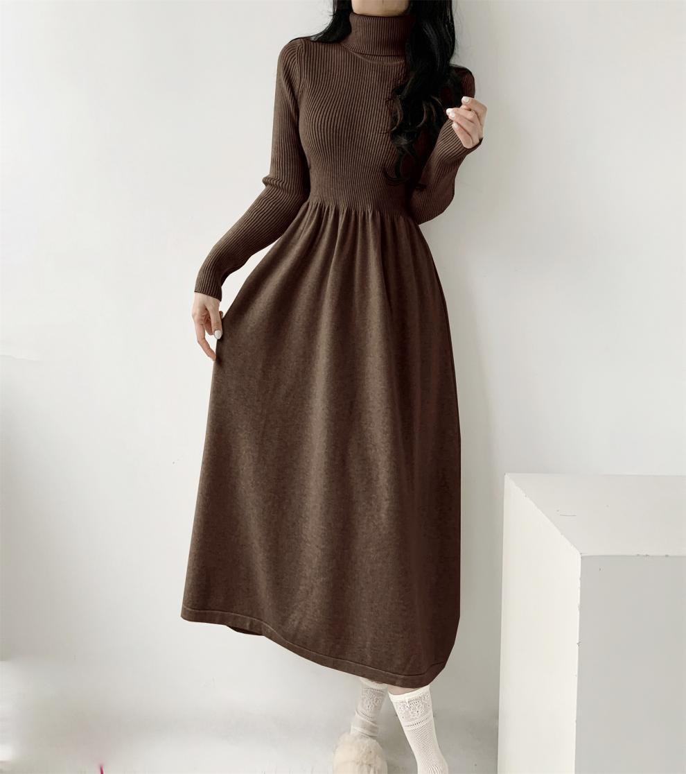 【dress】ハイネックニットワンピース　M28030