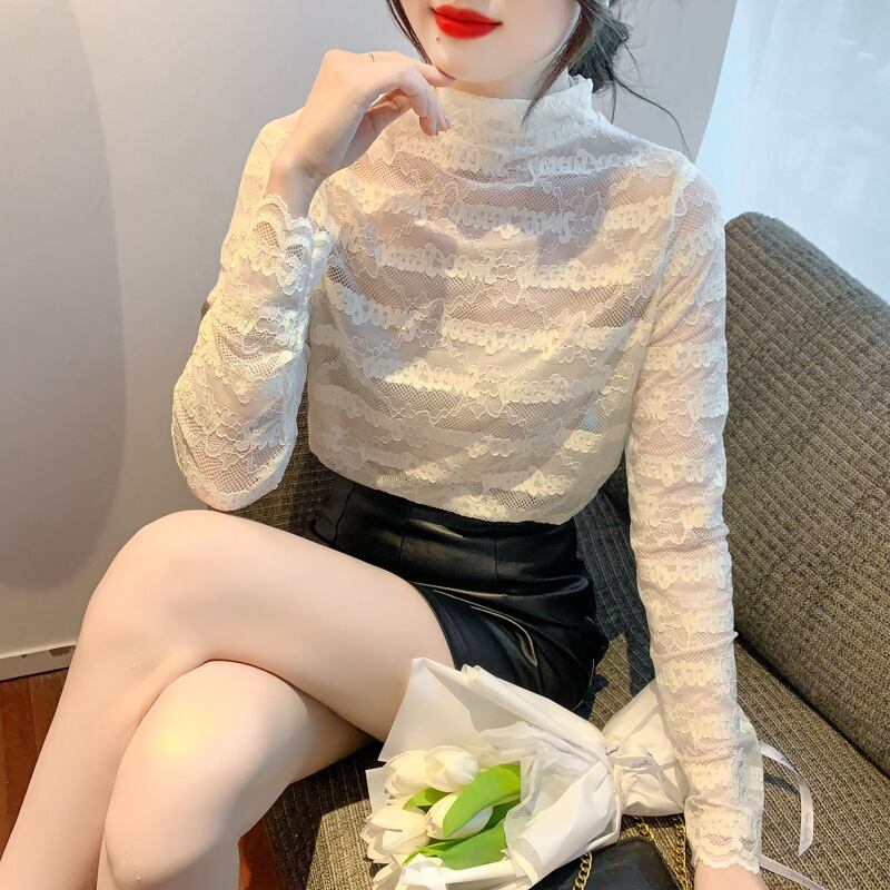 【tops】レースシャツトップス　M18857
