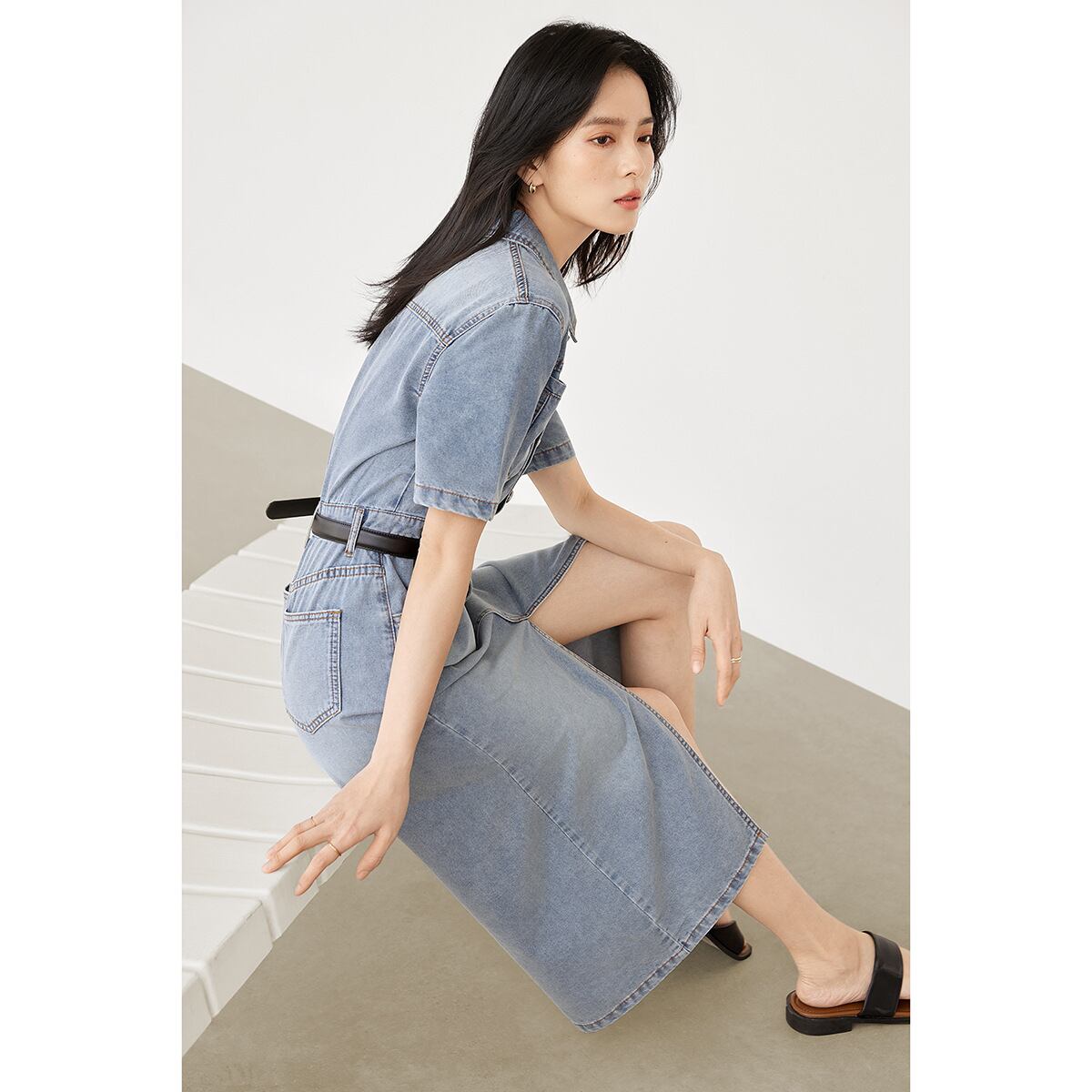 【dress】ファッションデニムワンピース G21332