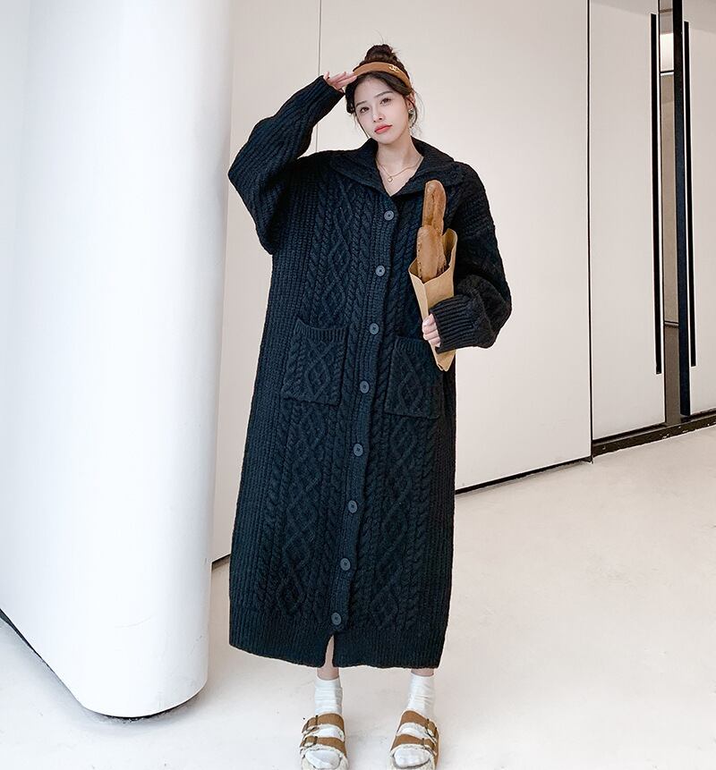 【dress】ロングニットワンピース　N2187