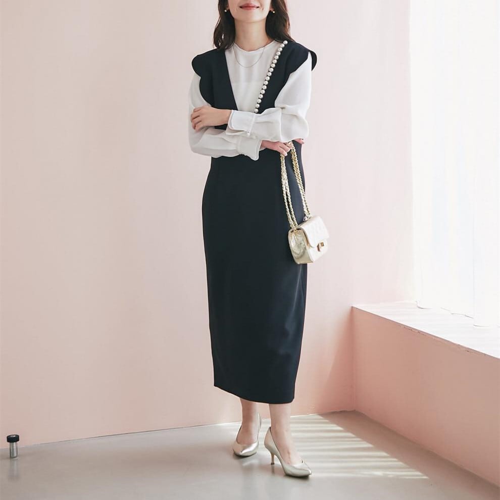 【dress】パールベストワンピース　M26117
