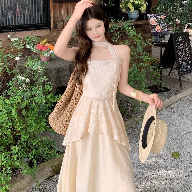 【dress】フレアキャミワンピース Q8335