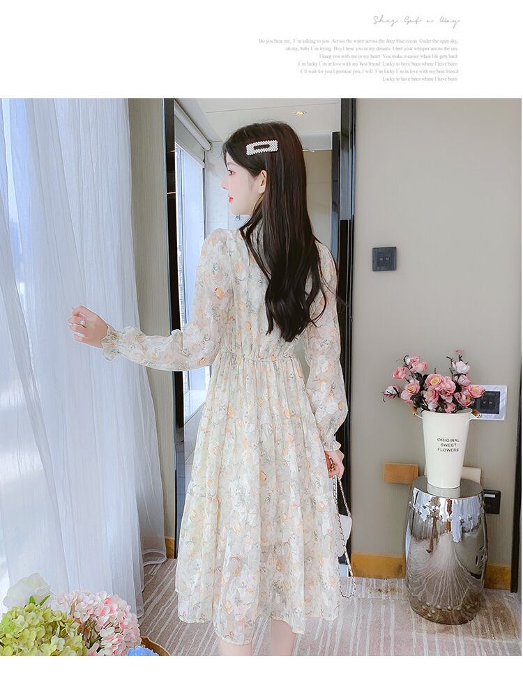 【dress】花柄ワンピース　M25369