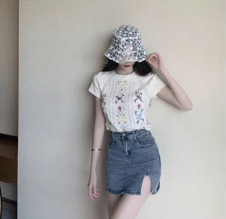 【tops】ニットTシャツG20099
