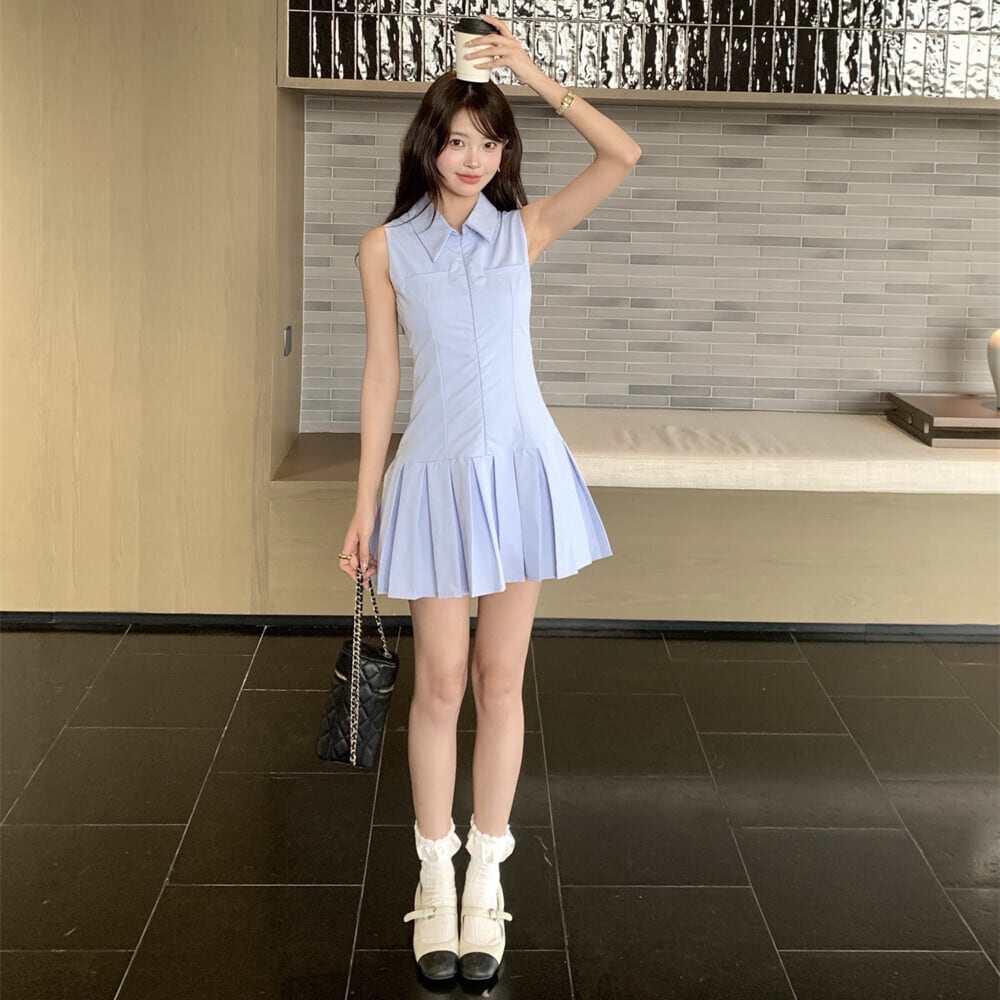 【dress】ノースリーブミニワンピース　N3549