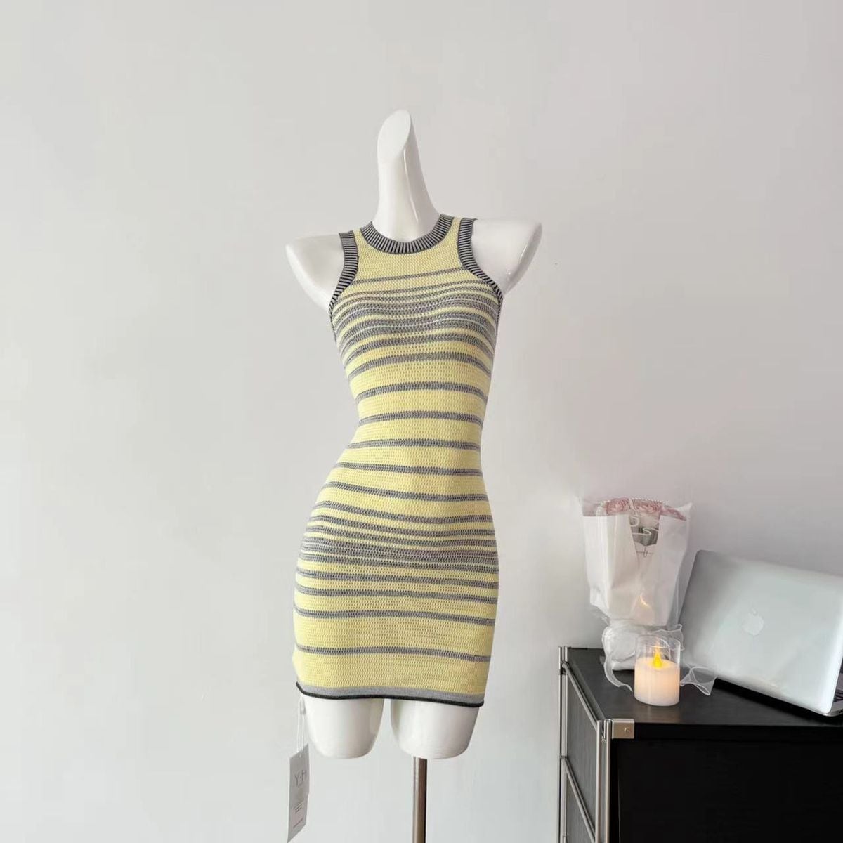 【dress】ニットベストワンピース　M24471