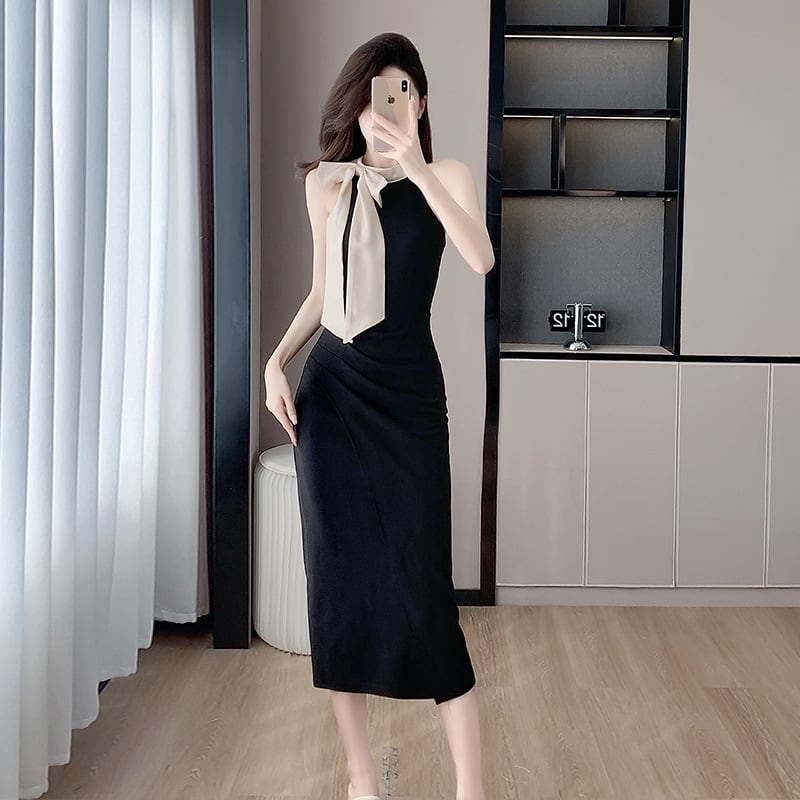 【dress】リボン付きワンピース　M24574