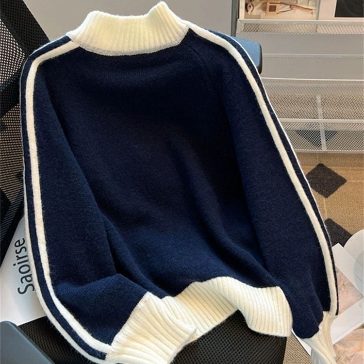 【outer】ファスナーニットカーデ　M26418