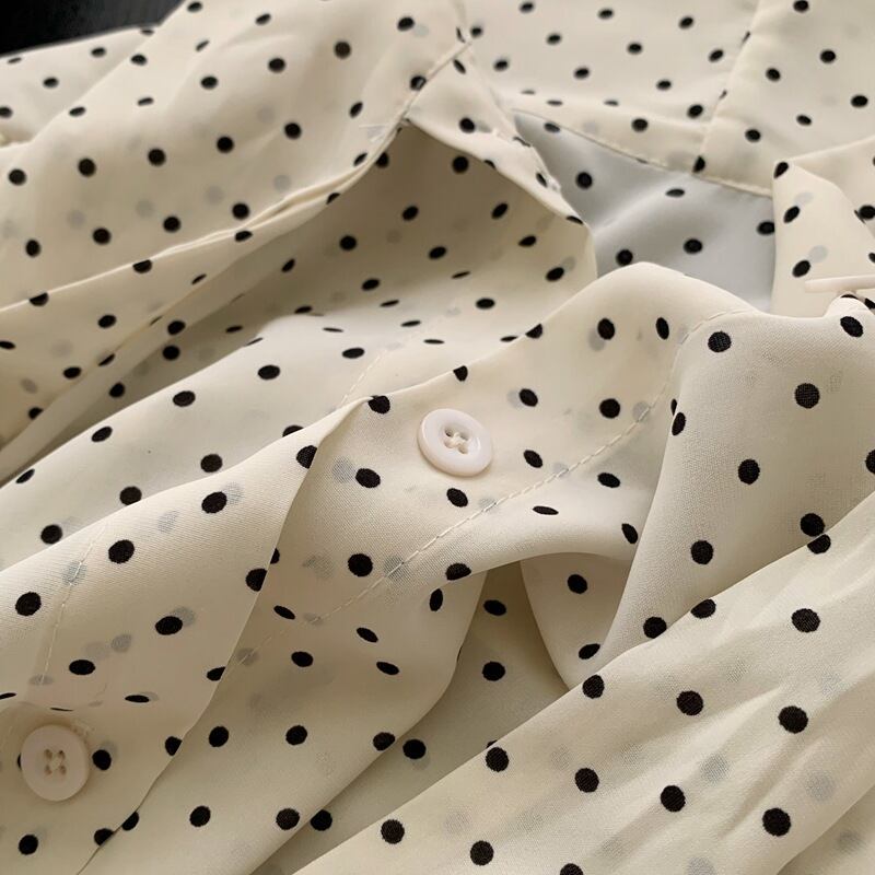【tops】ドット柄シャツトップス　M29409