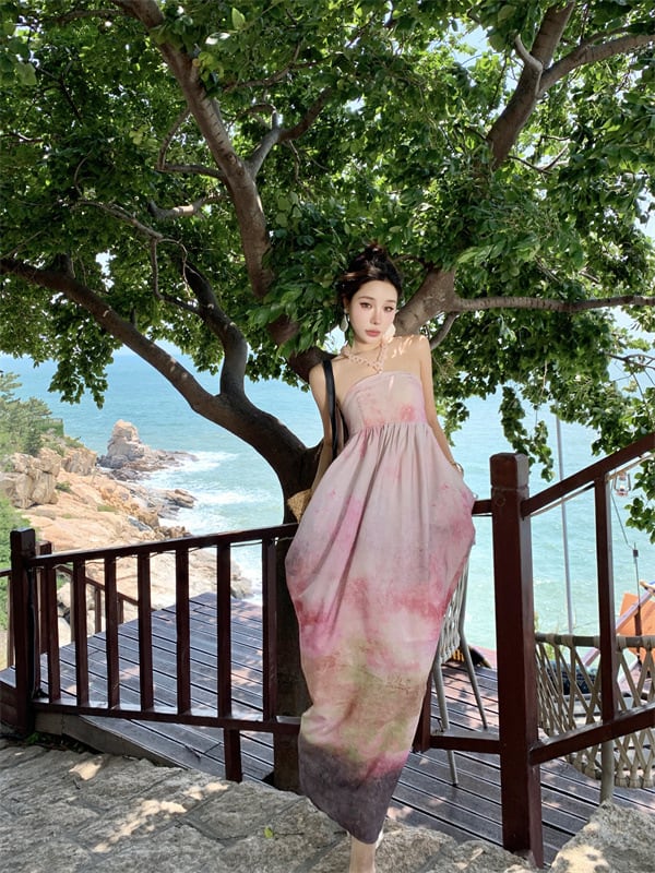 【dress】プリントワンピース　M25187