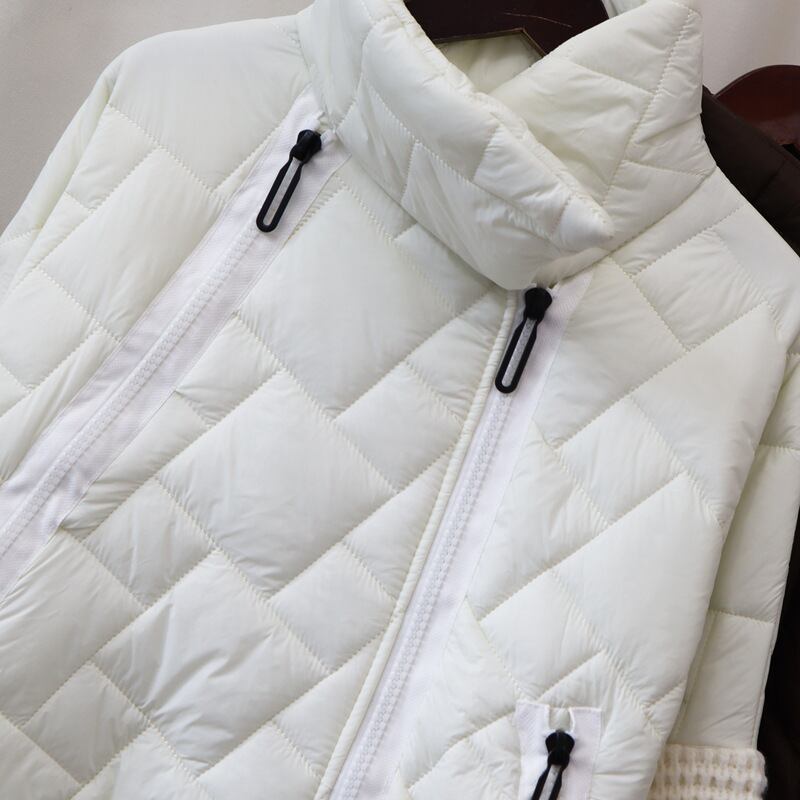 【outer】ニット切り替え棉アウター 　M27829