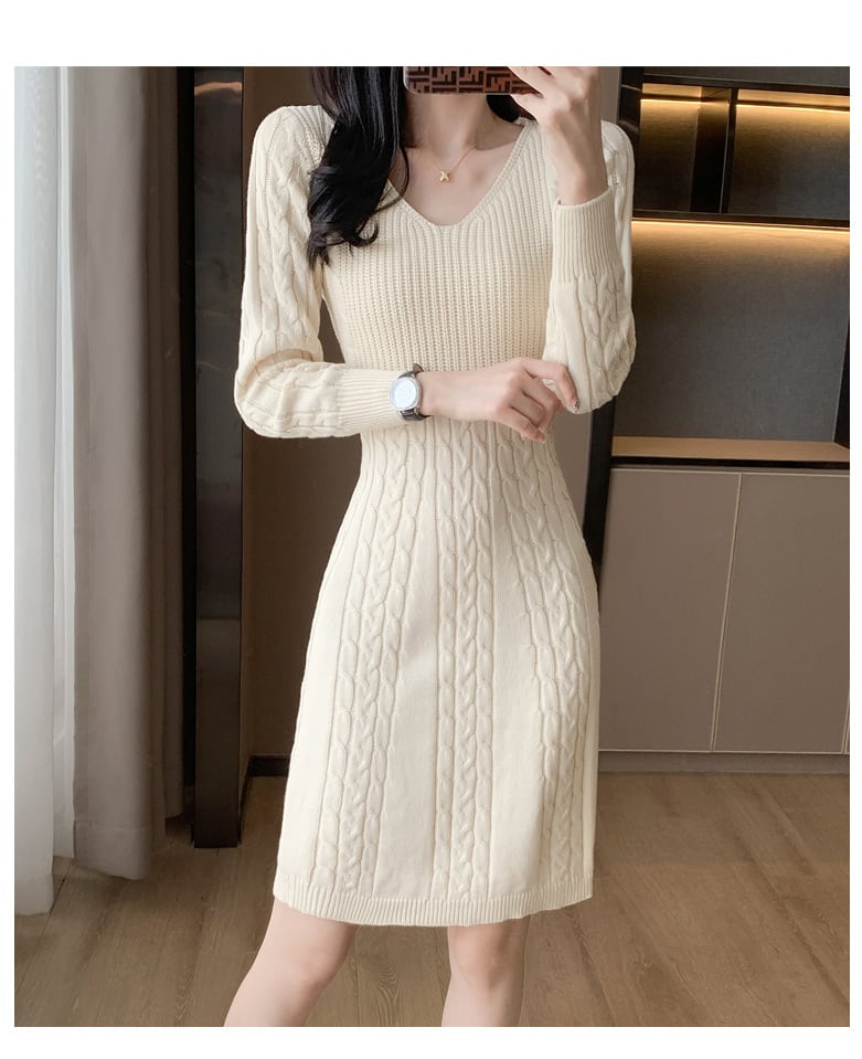 【dress】ニットワンピース　M25515