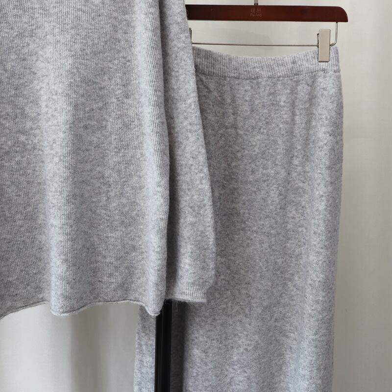 【set】ニットセーター×スカートセット　M27042