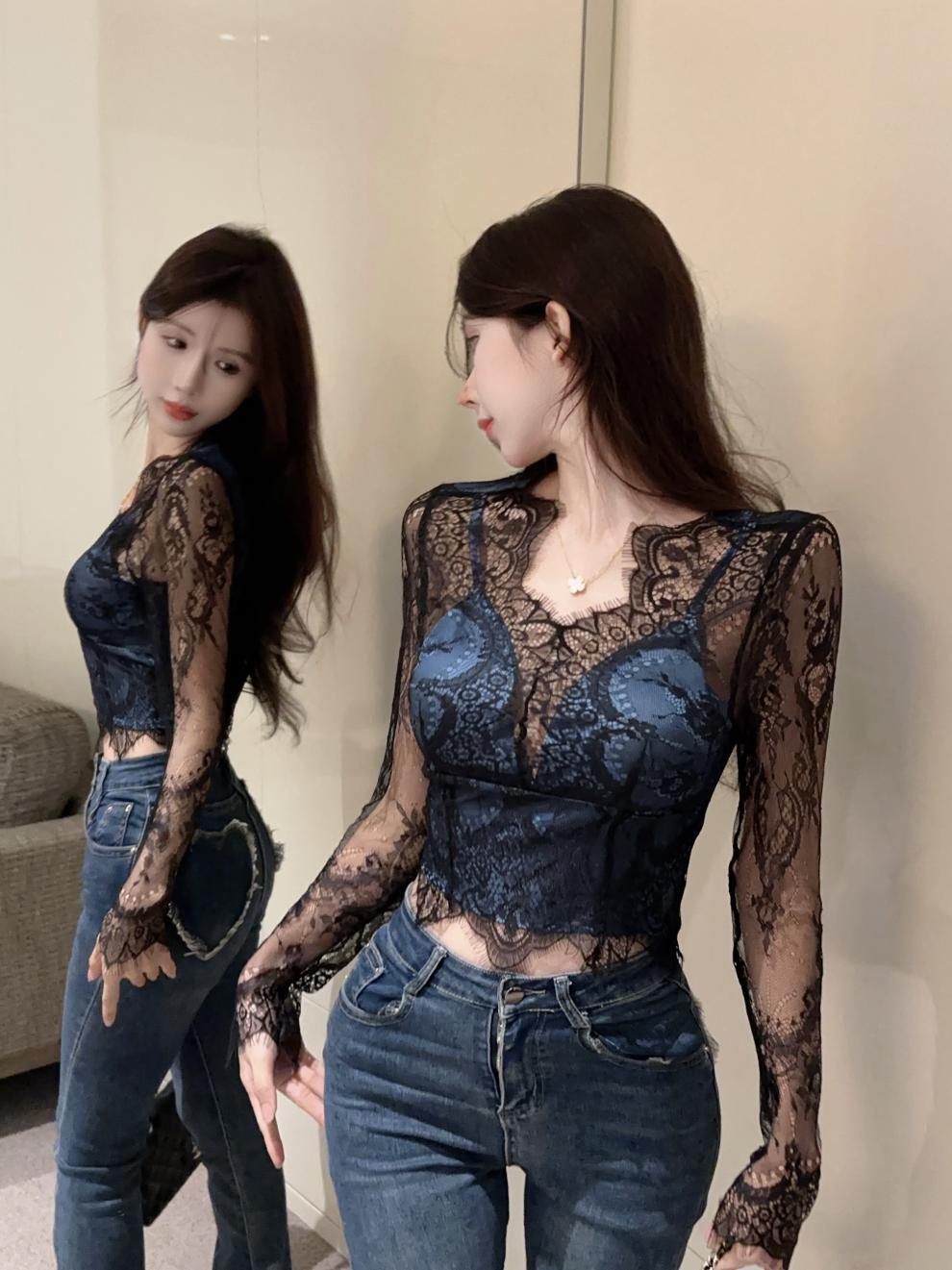 【tops】カップ付きレーストップス　M28310