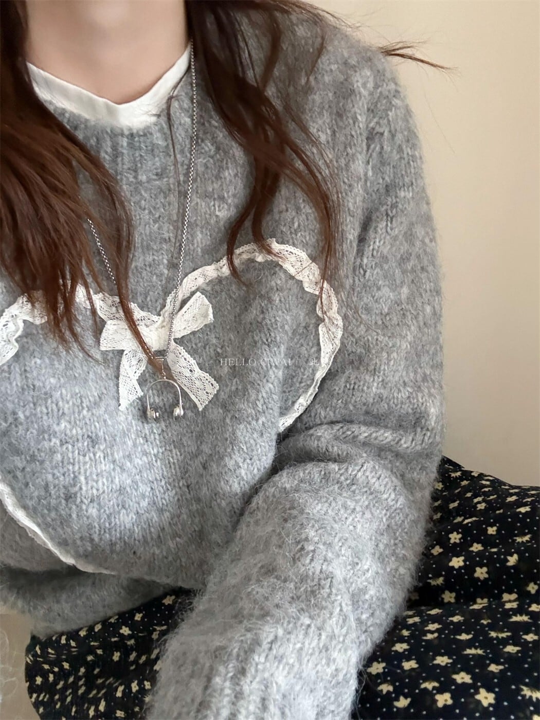 【tops】クルーネックニットセーター　M27970