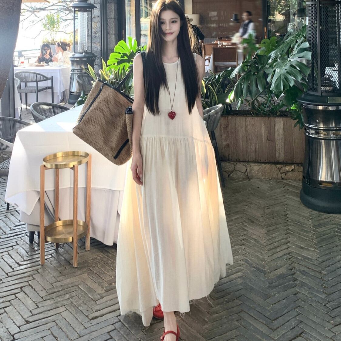 【dress】ノースリーブワンピース　M29852