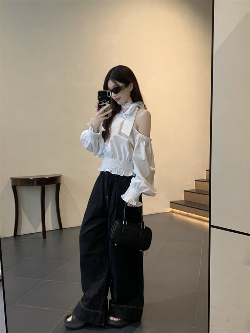 【tops】オフショルダートップス　M25543