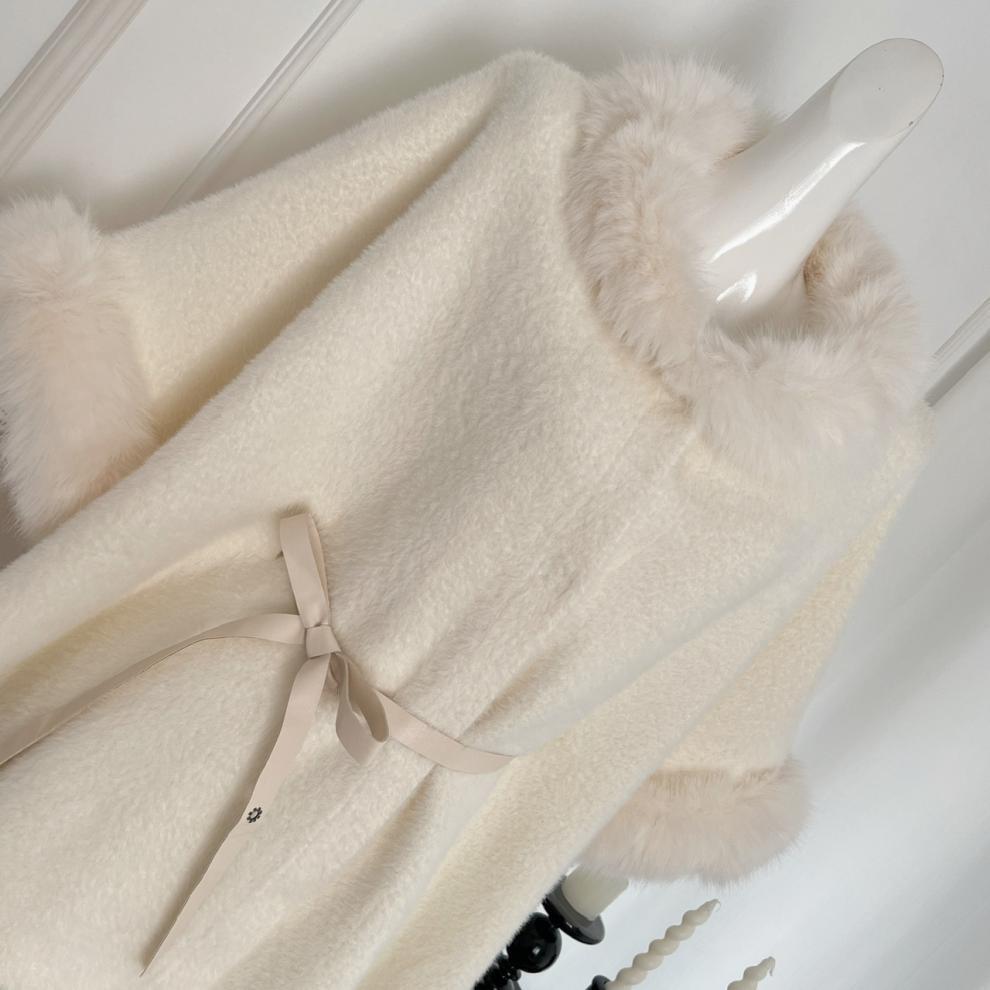 【outer】ファーケープコート　M27723