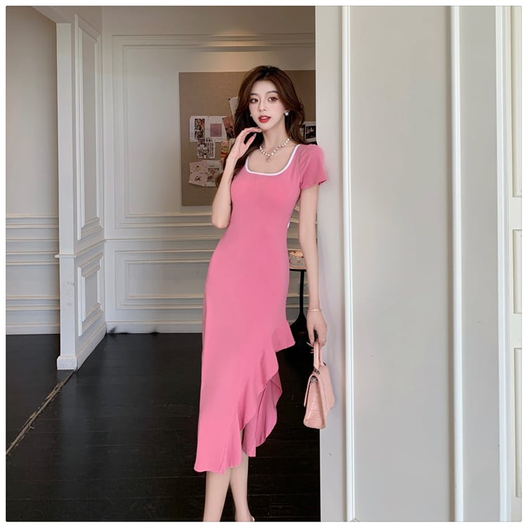 【dress】スリットワンピース　M25117