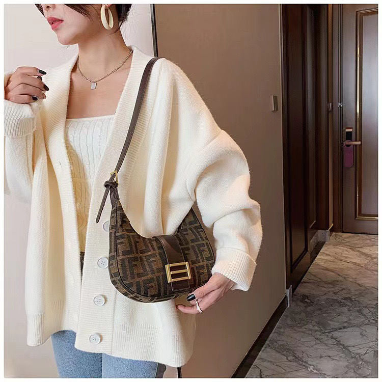 【小物】配色ショルダーバッグF8087