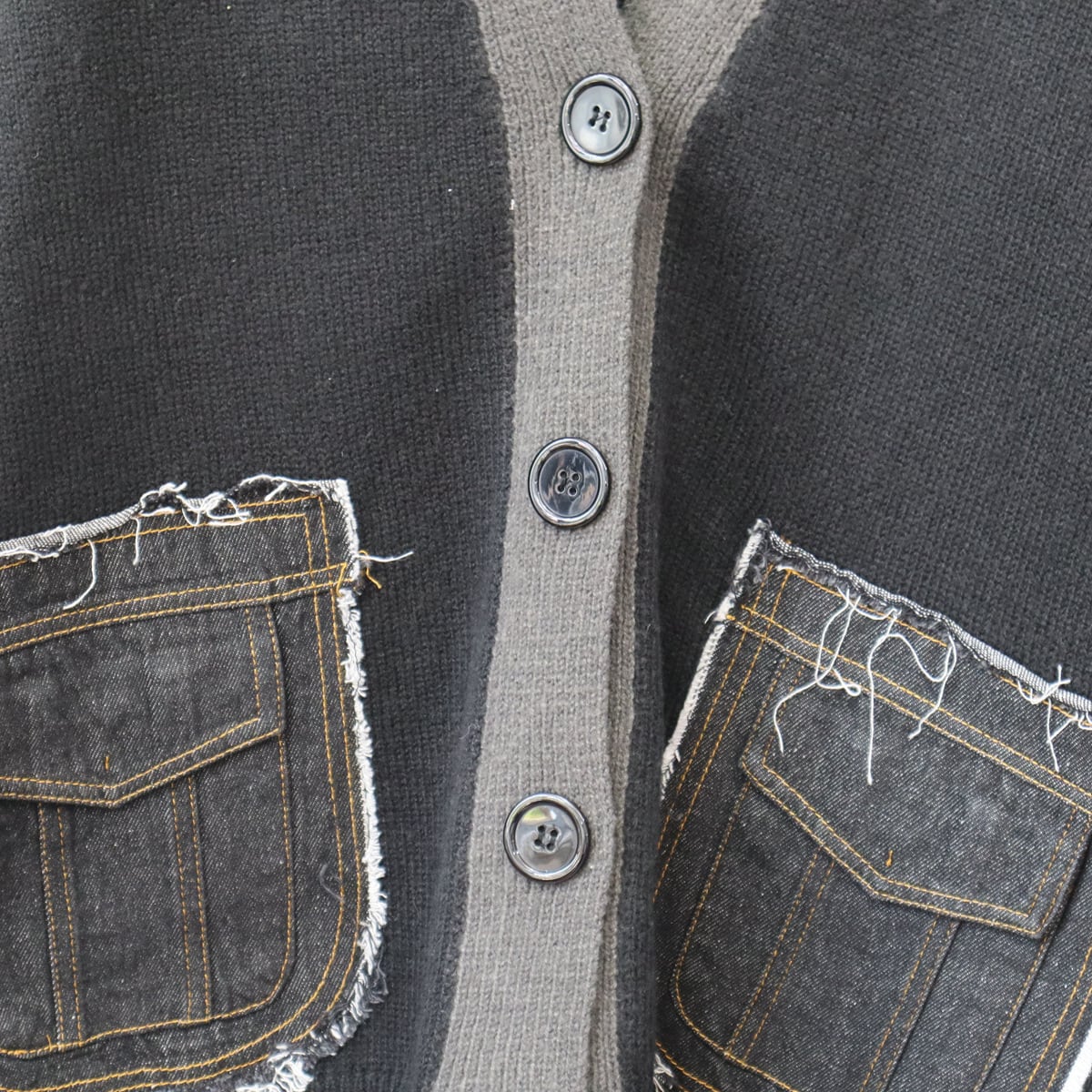 【outer】ドッキングニットカーデ　M18952