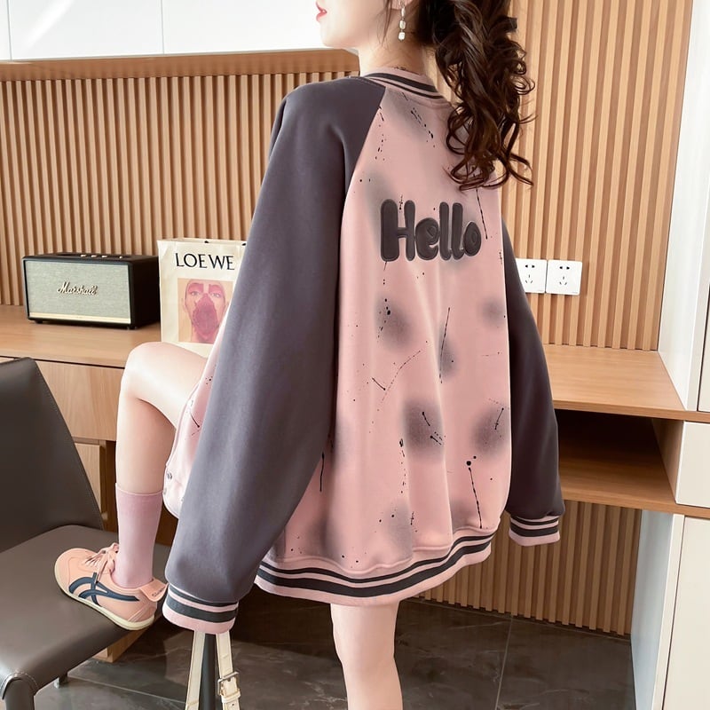 【outer】刺繍裹起毛アウター 　M28553