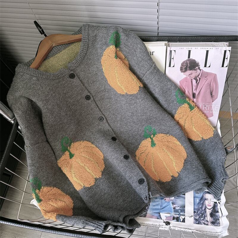 【outer】クルーネックニットカーデ　M27784