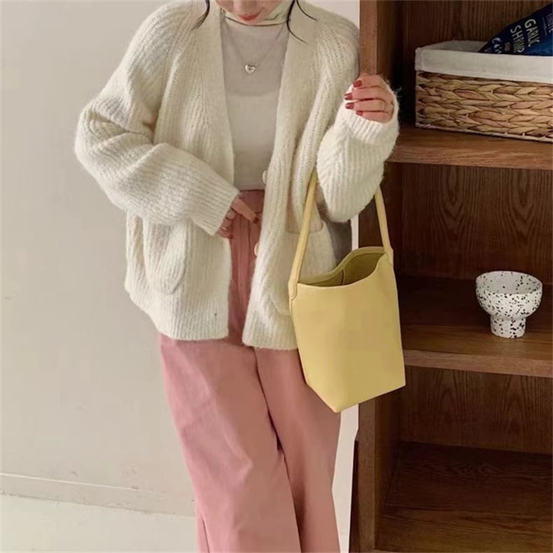 【outer】Vネックニットカーデ　M25852