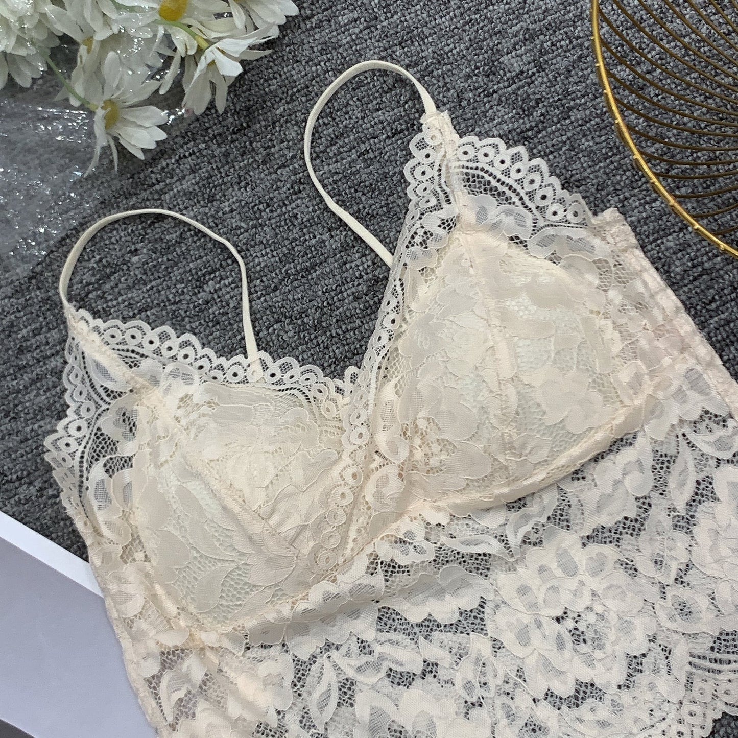 【tops】レースカップ付きキャミソール　M29716