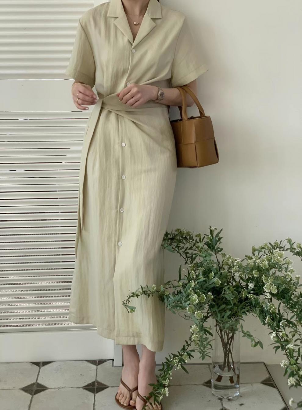 【dress】レトロシャツワンピース G20072