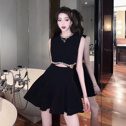 【dress】ダイヤモンドノースリーブワンピース G21052