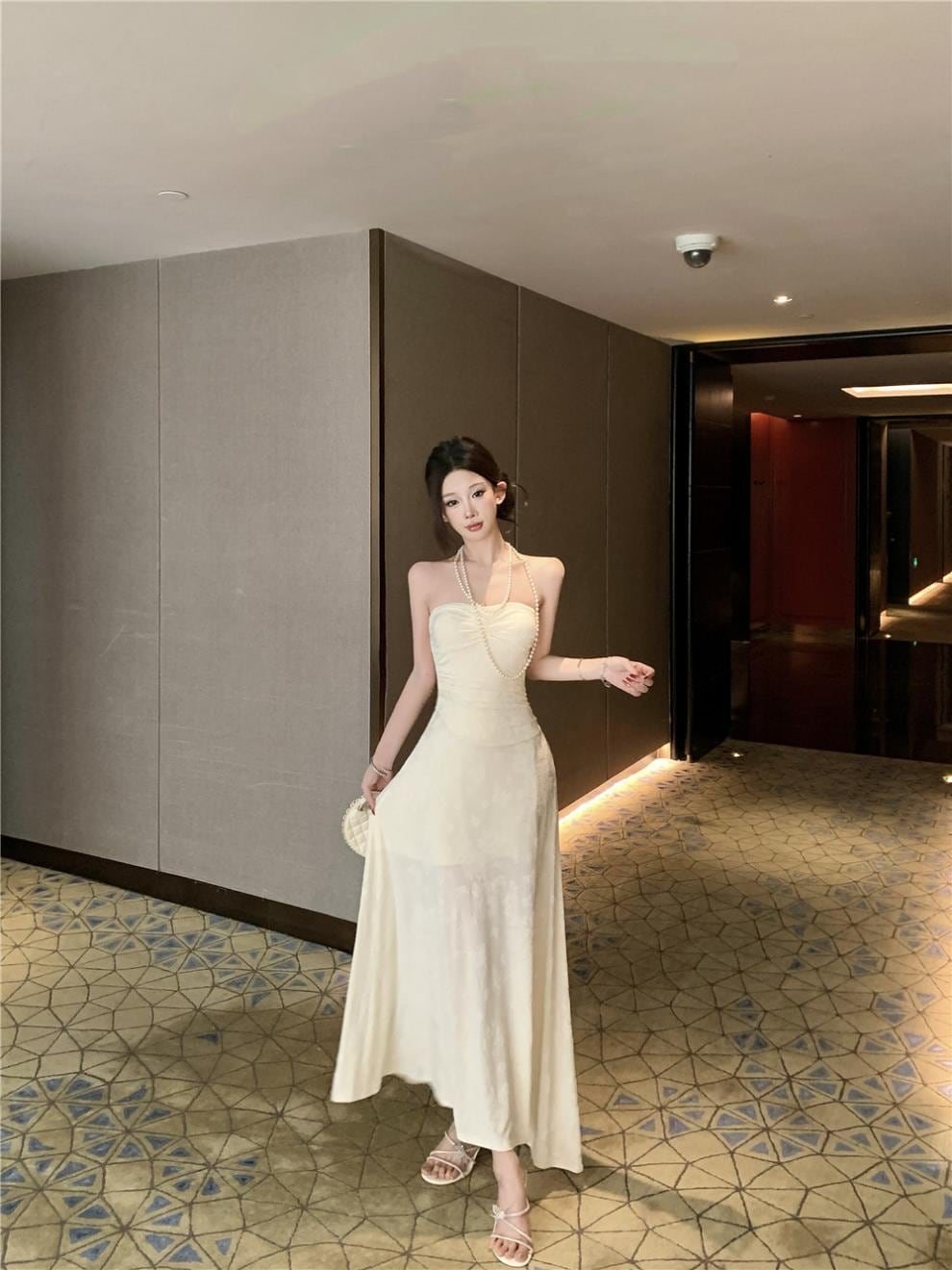 【dress】ロングチューブドレス Q8191
