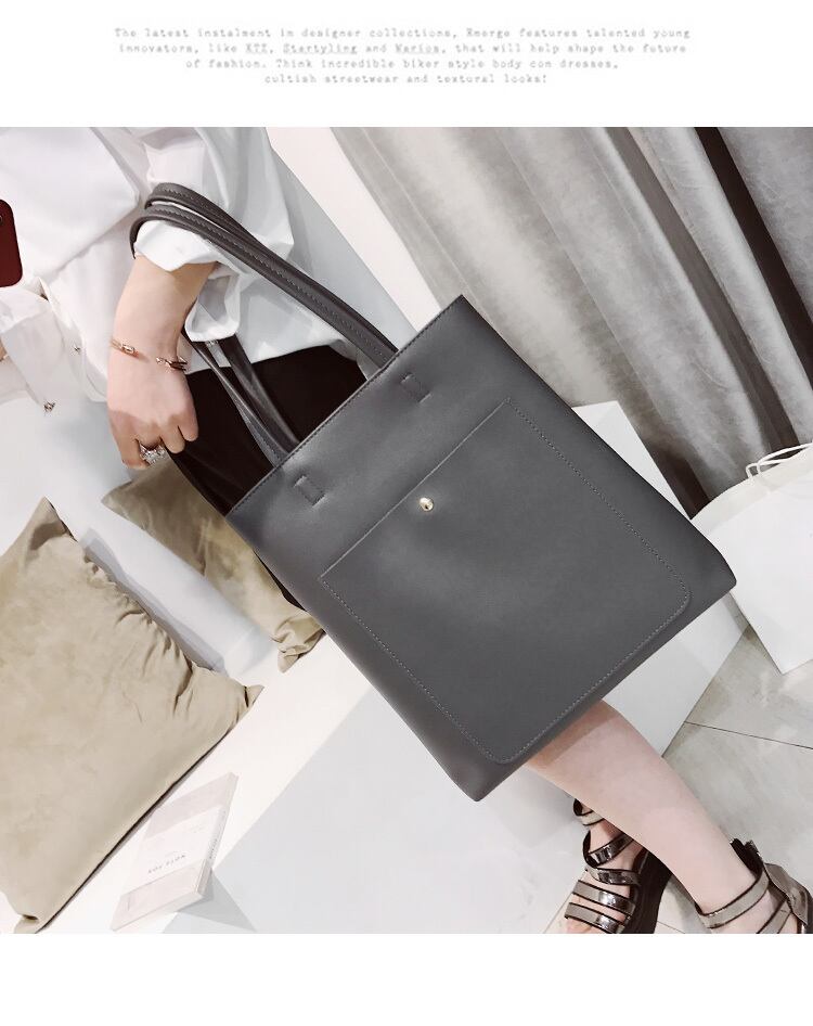 【小物】大活躍  ファッションカジュアルショルダーバッグ韓国系定番無地ハンドバッグ