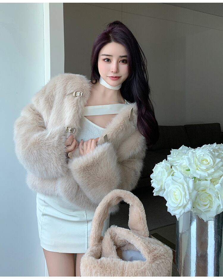 【outer】ファーショートコート　M27343