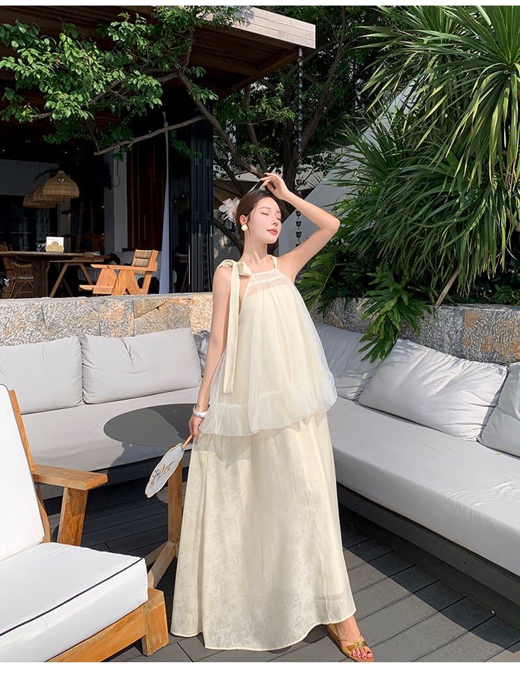 【dress】ホルターネックワンピース　M24764
